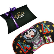 Jessica Russell Flint A for Astronaut Zijden Oogmasker - Zwart/Rood