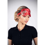 Jessica Russell Flint Aries Zijden Oogmasker - Rood/Wit