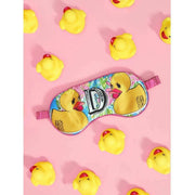 Jessica Russell Flint D voor Duck Silk Eye Mask - Roze/Geel