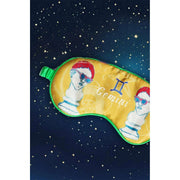 Jessica Russell Flint Gemini Zijden Oogmasker - Geel/Wit
