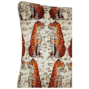Jessica Russell Flint Little Leopards Zijden Kussensloop - Wit/Bruin