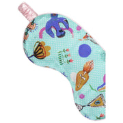 Jessica Russell Flint Mia Zijden Oogmasker - Blauw/Paars/Geel