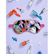 Jessica Russell Flint N for Nails zijden oogmasker - roze/zwart/blauw