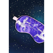 Jessica Russell Flint Sagittarius Zijden Oogmasker - Paars/Wit