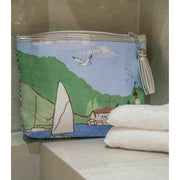 Jessica Russell Flint St Ives Make-up Tas - Blauw/Groen/Wit