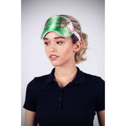 Jessica Russell Flint Taurus Zijden Oogmasker - Groen/Beige