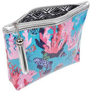 Jessica Russell Flint onderwater koraal make-up tas - blauw/roze