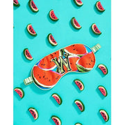 Jessica Russell Flint W voor Watermelon Zijden Oogmasker - Rood/Blauw