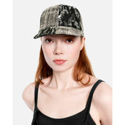 Kangol Denim Mashup Army Cap - Zwart doorgestikt
