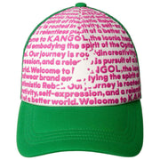 Kangol Truckerpet met kleine lettertjes - Groen