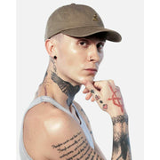 Kangol gewassen baseballpet - Smog bruin