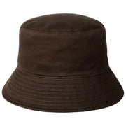 Kangol gewassen vissershoed - koffieboon bruin