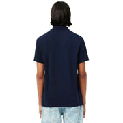 Lacoste Regular Fit Cotton Blend Knit Polo - Navy