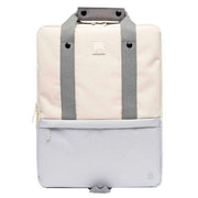 Lefrik Daily 13" Stripes Concrete Block Backpack - Grey/Light Grey/Cream