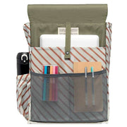 Lefrik Handy Stripes Backpack - Olive Green