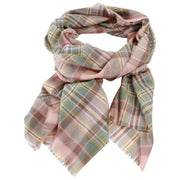 Locharron of Scotland Alba Dundee Fine Merino sjaal - roze/grijs/geel