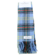 Locharron of Scotland Bowhill Bell of Borders lamswollen sjaal - blauw