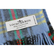 Locharron of Scotland Bowhill Bell of Borders lamswollen sjaal - blauw