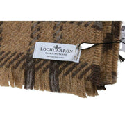 Locharron of Scotland Bracken Lochaber Britse wollen deken - Parelcrème/Beige