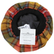 Locharron of Scotland Buchannan antieke lamswol Tam - rood/geel/groen