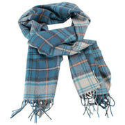 Locharron of Scotland Darwin Gordon Dress lamswollen sjaal - blauwgroen