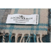 Locharron of Scotland Darwin Gordon Dress lamswollen sjaal - blauwgroen
