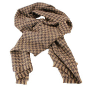 Locharron of Scotland Fearne Corrie British Wool Scarf - Taupe Brown