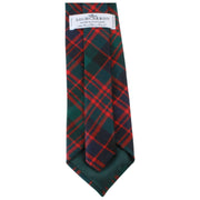 Locharron of Scotland Reiver MacArthur Clan moderne tartan stropdas - donkergroen/marineblauw/rood