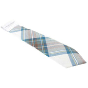 Locharron of Scotland Reiver Stewart Blue Dress Tartan Tie - White/Blue/Brown