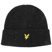 Lyle & Scott Donegal sjaal en muts cadeauset - Jet Black