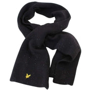 Lyle & Scott Donegal sjaal en muts cadeauset - Jet Black