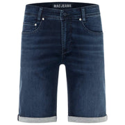 MAC Jeans Jog'N Light Sweat Denim Shorts - Donkerblauwe vintage wassing