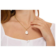 Pearls of the Orient Keishi grote parelhanger ketting - goud/wit