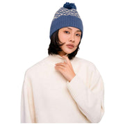 Poeder Agatha Pom Pom Hoed - Denimmix