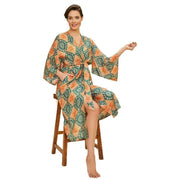 Powder Batik Kimono Gown - Cream