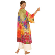 Powder Bountiful Blooms Kimono Gown - Green/Pink/Orange