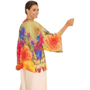 Powder Bountiful Blooms Kimono Jacket - Green/Orange