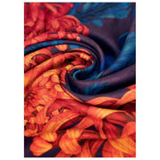 Poederchrystanthemum Lux Print Sjaal - Oranje