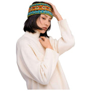 Poeder Fair Isle hoofdband - Teal Mix
