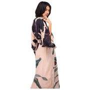 Powder Midnight Orchid lange kimono-jurk - wit