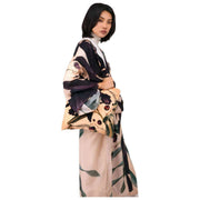 Powder Midnight Orchid lange kimono-jurk - wit