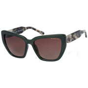 Radley London Square Cat Eye Cut Away Detail Sunglasses - Green/Cream Tort