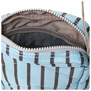 Roka Bond crossbodytas van gerecycled canvas - blauwe streep