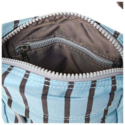 Roka Bond crossbodytas van gerecycled canvas - blauwe streep