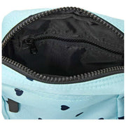Roka Bond crossbodytas van gerecycleerd canvas - blauw/blauwe harten