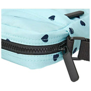 Roka Bond crossbodytas van gerecycleerd canvas - blauw/blauwe harten