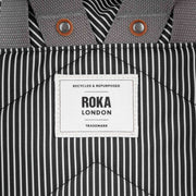 Roka Canfield B Medium Mixed Hickory Recycled Canvas Backpack - Green/Black/White