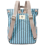Roka Canfield B middelgrote rugzak van gerecycled canvas - blauwe streep