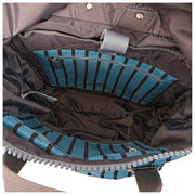 Roka Canfield B middelgrote rugzak van gerecycled canvas - blauwe streep