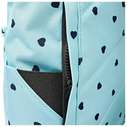 Roka Canfield B middelgrote rugzak van gerecycled canvas - blauw/blauwe harten